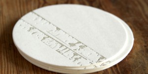 Silver Birches: Letterpress Coasters